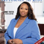 Attorney Foster appears on the cover of “Attorney At Law” Magazine.